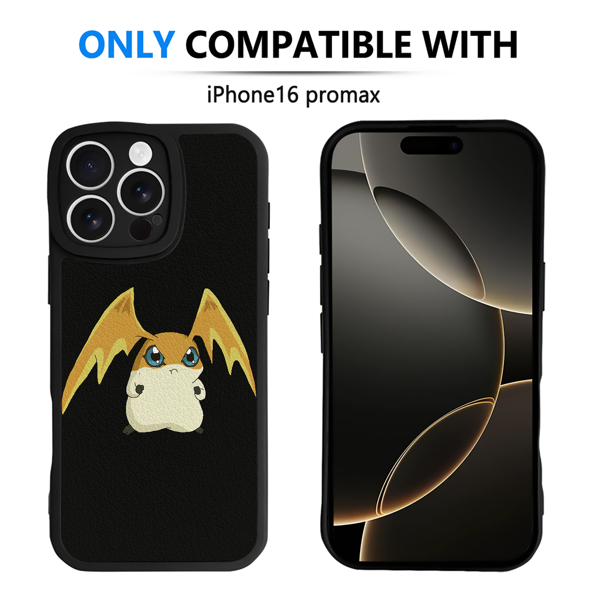 （画像用） Digimon デジタルモンスター/デジモン 【iPhone 16シリーズ対応】シリコンスマホケース（レザー調） 材質：シリコン